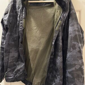 Men's Black Camouflage Field Jacket size Medium